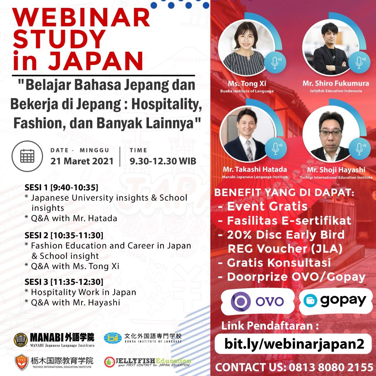 WEBINAR STUDY IN JAPAN “Belajar Bahasa Jepang dan Bekerja di Jepang : Hospitality, Fashion, dan Banyak Lainnya”